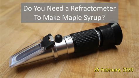 using a refractometer for maple syrup|maple syrup refractive index.